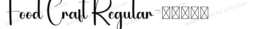 Food Craft Regular字体转换